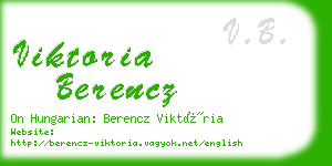 viktoria berencz business card